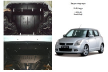 Захист двигуна для автомобіля Suzuki Swift V 2011- V-1,3D; 1,2