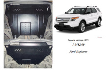 Захист двигуна для автомобіля Ford Explorer/EcoBoost                      2012-2019 V-3,5; 3,5і