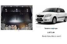 Захист двигуна для автомобіля Skoda Fabia II 2007-2014 тільки V-1,2