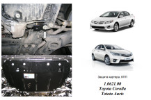 Захист двигуна для автомобіля Toyota Corolla E14/E15 2006-2012 V-всі, окрім 1,3; 1,8 АКПП/седан