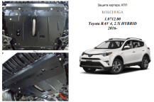 Захист двигуна для автомобіля Toyota RAV 4 IV HYBRID  2016-2018 V-2,5i HYBRID