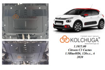 Захист двигуна для автомобіля Citroen C3 2016- V-1.2i PureTech